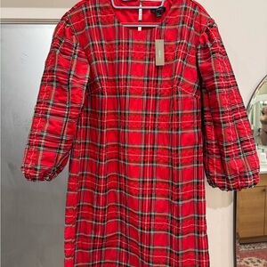 J. Crew NWT tartan mini dress